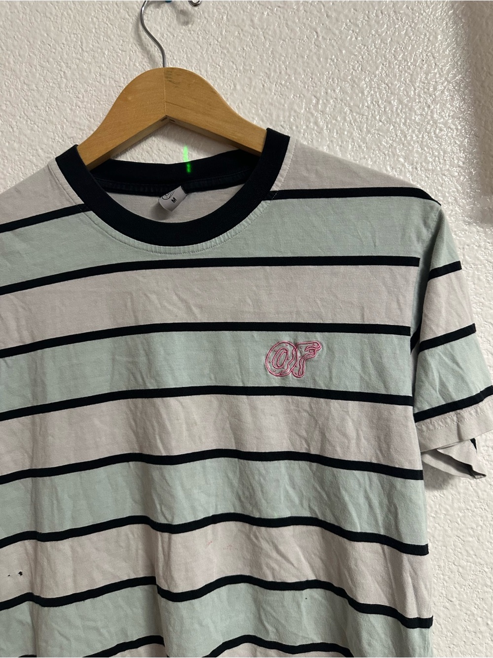 Odd Future OFWGKTA Striped Donut Logo Tee Medium Distressed